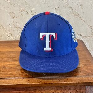Texas Rangers 2010 World Series New Era Blue and Red 5950 Cap